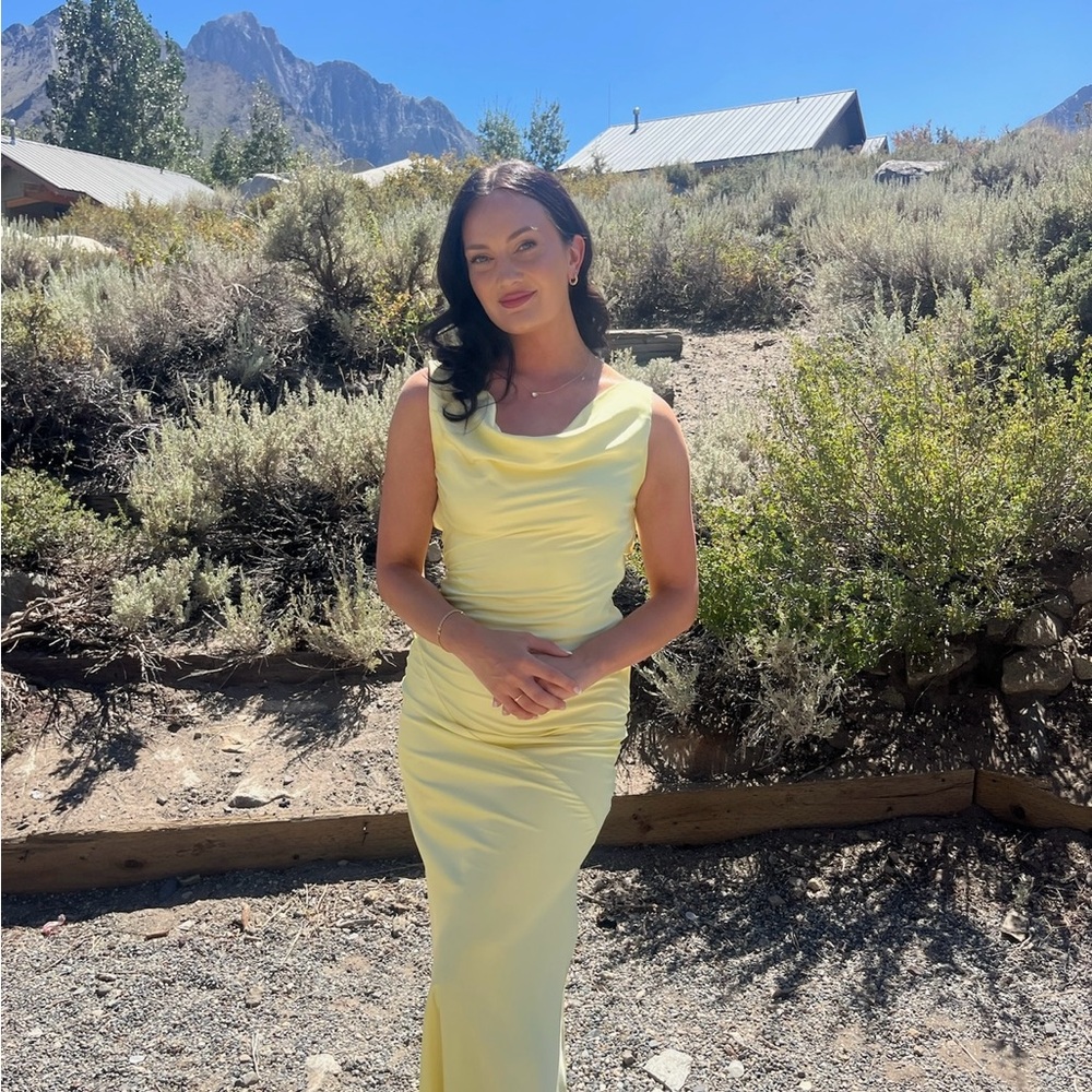 Peppermayo Light Yellow Maxi Dress